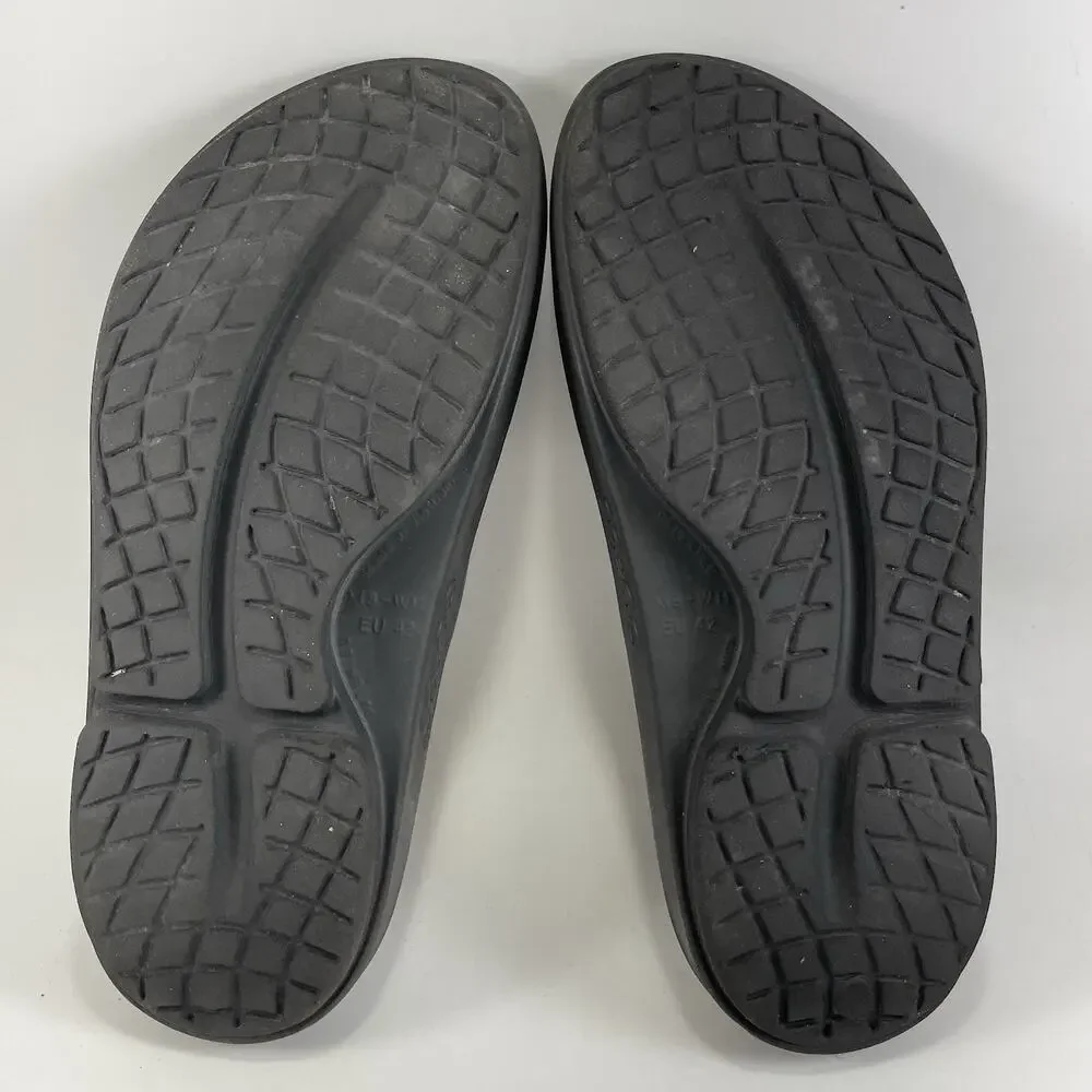 Oofos Ooahh Slide Sandals Mens Size 9 Black Comfort Recovery Shoes, Womens 11